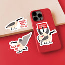 On guard for thee Canadian geese vinyl sticker-2