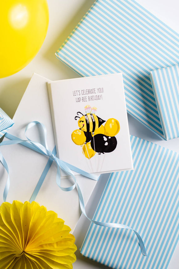 Let's Celebrate You! Hap-bee Birthday! - Greeting Card