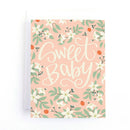 Sweet Baby Orange Blossom Baby Shower Card-1
