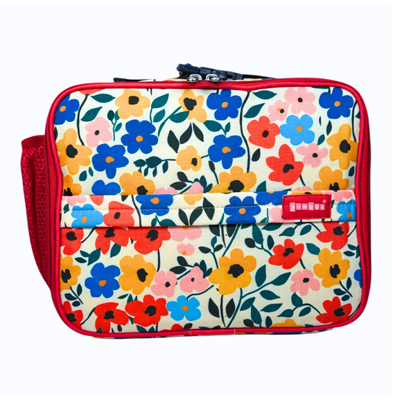 Yumbox Classic Lunch Bag – Insulated Poppy Flowers Print Lunch Tote for Stylish Kids & Adults