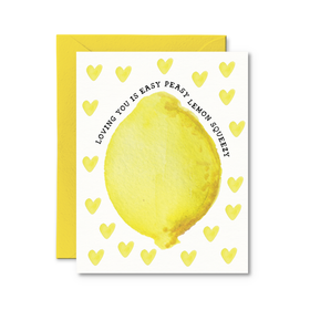 Loving You Is Easy Peasy Lemon Squeezy Card