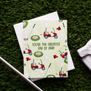 You're The Greatest Dad By Par! - Greeting Card-2