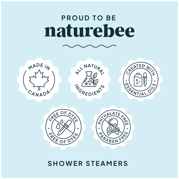 Refreshing Mint Shower Steamers | Nature Bee