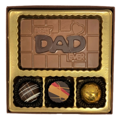 Best Dad Ever Chocolate 4pc Gift Box