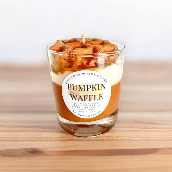 Pumpkin Waffle Dessert Candle 