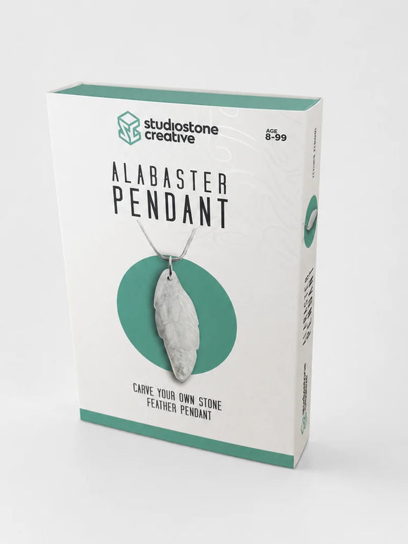 Alabaster Feather Pendant Kit