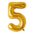 34" Number Helium Balloons (gold, silver and rainbow)-6