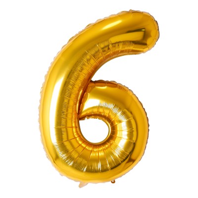 34" Number Helium Balloons (gold, silver and rainbow)