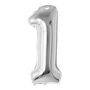 34" Number Helium Balloons (gold, silver and rainbow)-12