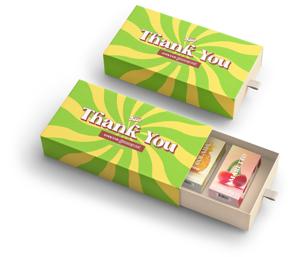 Thank You Cocktail Gummy Gift Set