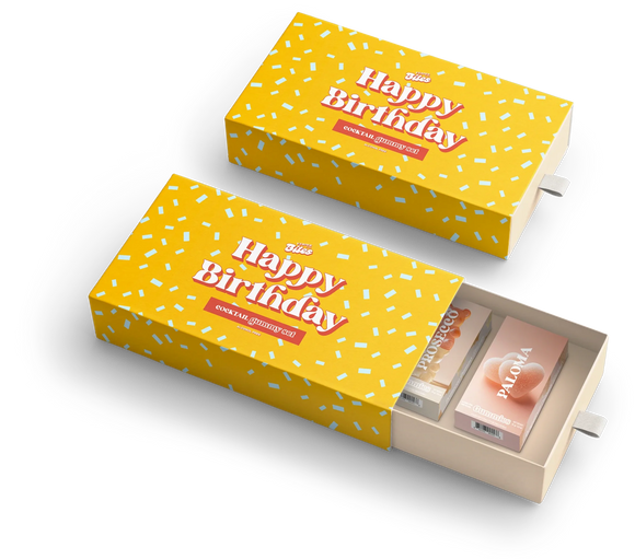 Happy Birthday Cocktail Gummy Gift Set