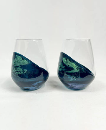 Resin Coated Entertaining Glasses (Set of 2)