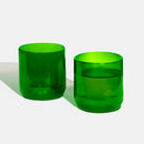 Green Wine Bottle Drinking Glasses (Set of 2)-1