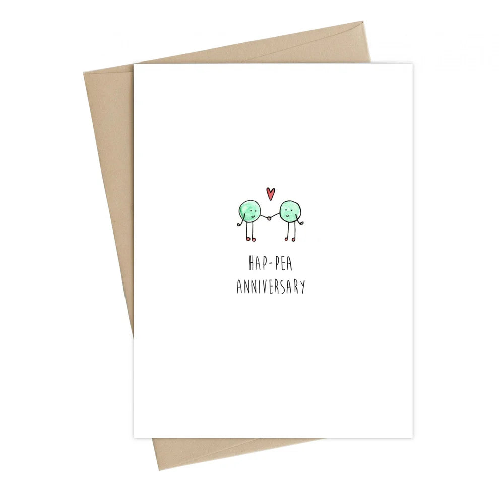 Hap-pea Anniversary Card