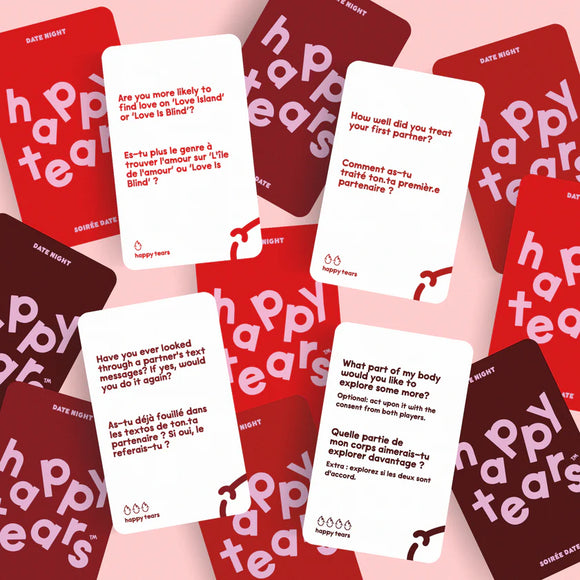 Happy Tears Date Night (18+) - bilingual conversation cards