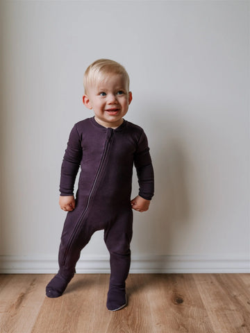 Midnight Dreams - Organic Cotton Footed Sleeper (ZippyJamz) - 0