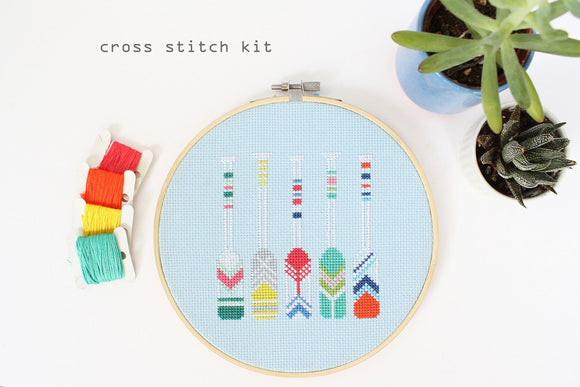 Summer Oars Cross Stitch Kit