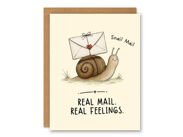 Real Mail Real Feelings Greeting Card