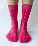 Cable Knit Dress Socks | Made in Canada | Various Colours-23