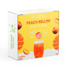 Peach Bellini Glimmer Cocktail Bomb - Pack of 4