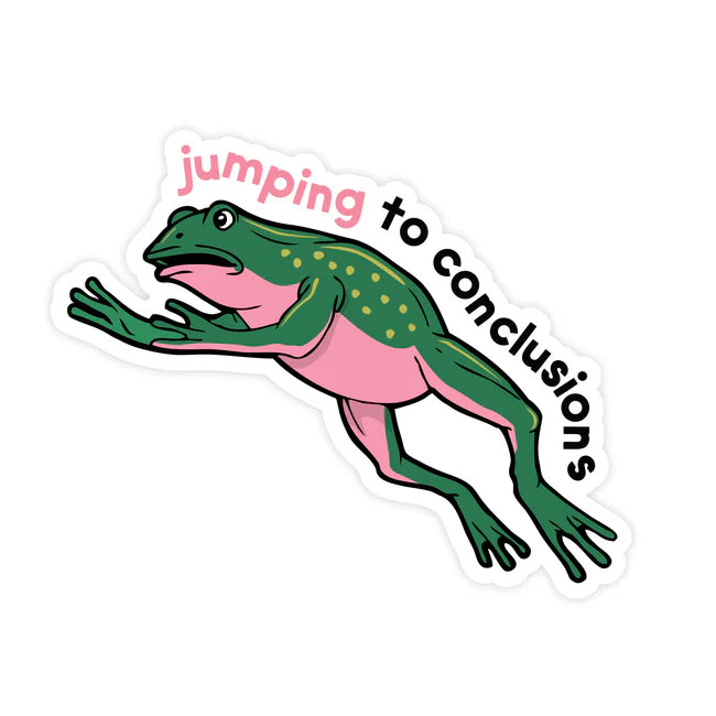 Conclusion Animation Sticker Jumping To Conclusions Sticker | Caribou Gifts Inc.