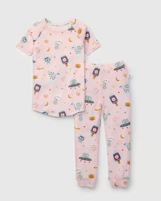 Astro Explorers Short Sleeve Long Pants Pajama Set (Loulou Lollipop)