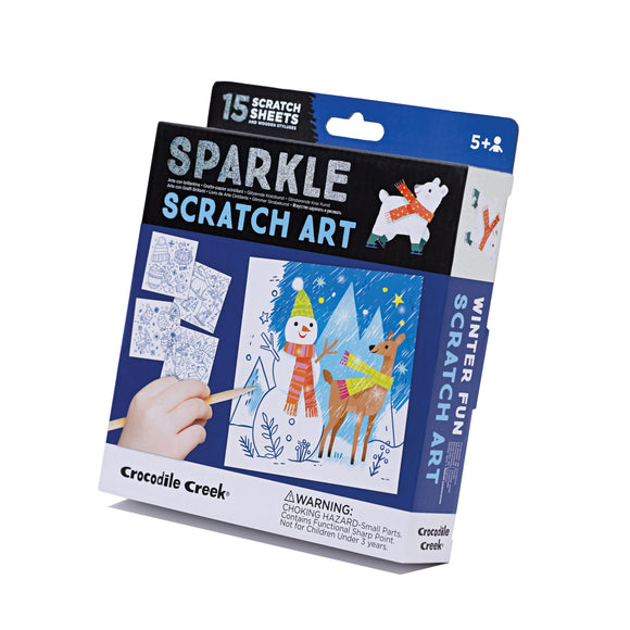 Sparkle Scratch Art: Winter Fun