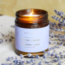 Lavender & Sage Soy Candle-3