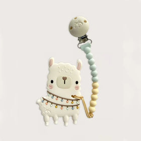 Llama Pacifier Clip Teether Set (Loulou Lollipop)