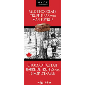 MADE Milk Chocolate Truffle Bar with Maple Syrup