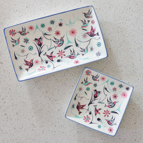 Rectangular Platter - Hummingbirds - 0