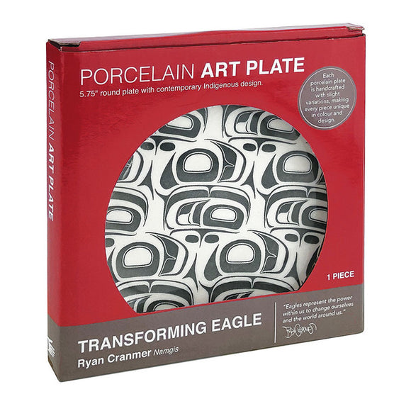 Porcelain Art Plate - Transforming Eagle