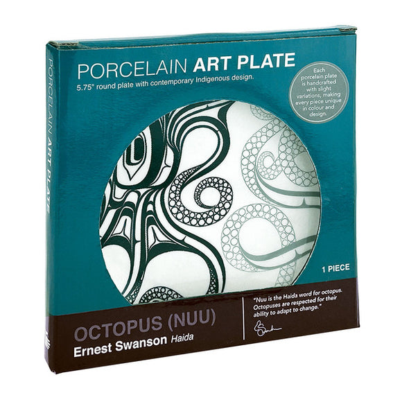 Porcelain Art Plate - Octopus (Nuu)
