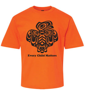 Orange T-shirt (Youth) - Every Child Matters - Raven's Resilience