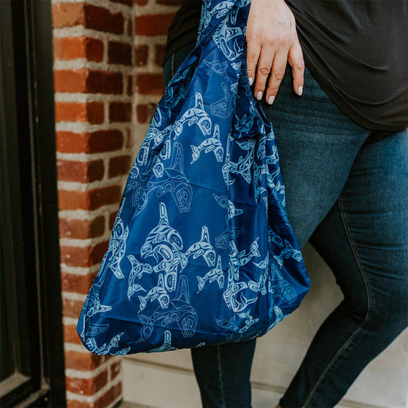 Foldable Shopping Bag - Orca Family
