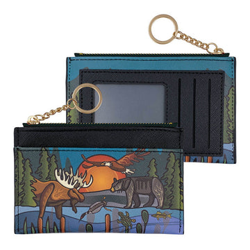 Zippered Card Wallet - All My Relatives (Indinawemaaganidag)