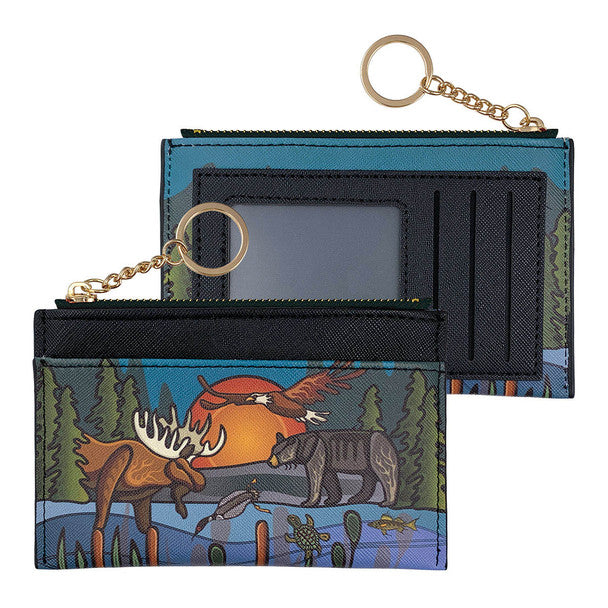 Zippered Card Wallet - All My Relatives (Indinawemaaganidag)