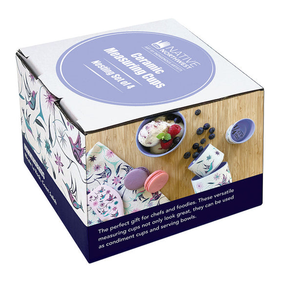 Ceramic Measuring Cup Set - Hummingbirds