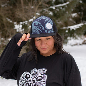 Snapback Cap - Raven Moon - 0