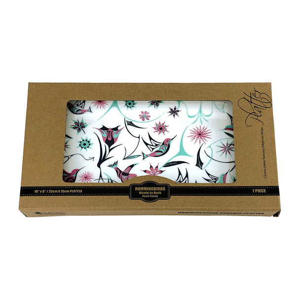 Rectangular Platter - Hummingbirds