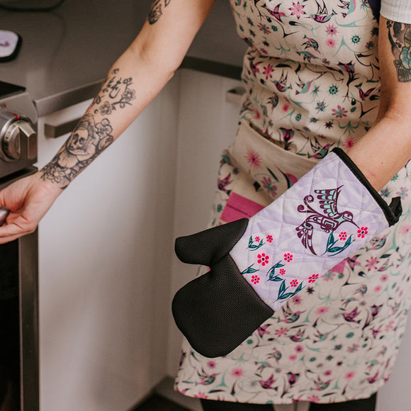 Oven Mitt - Hummingbird