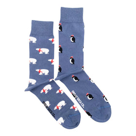 Men's Polar Bear & Penguin Socks