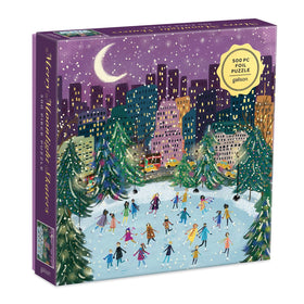 Joy Laforme Merry Moonlight Skaters 500pcs Foil Puzzle