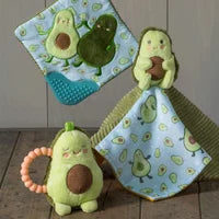 Sweet Soothie Crinkle Teether - Yummy Avocado