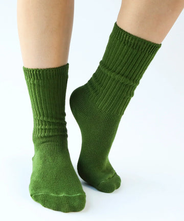 Buy moss Dyed Cotton Socks | Made in Canada | Various Colours