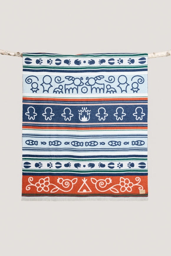 Mini Tipi Reversible Blanket (Indigenous Designed) - various patterns