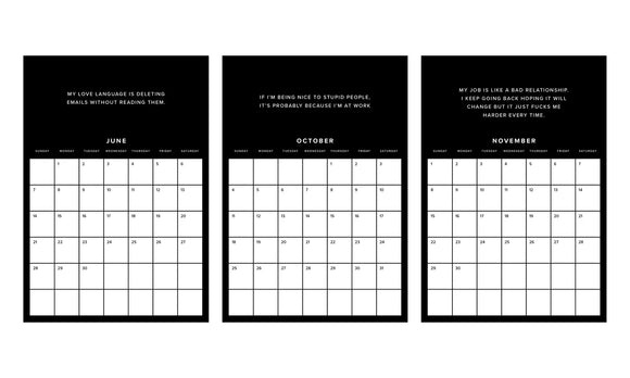 Pretending to Work 2026 Wall Calendar