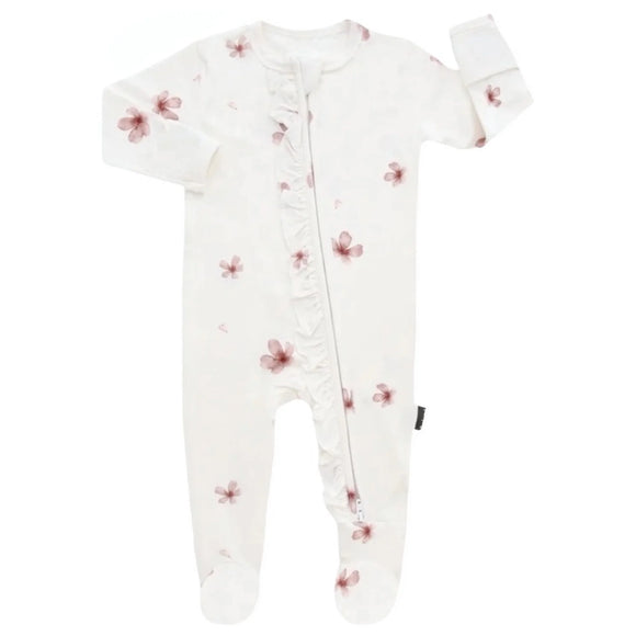 Ruffled Footed One Piece - Petals (Belan. J)