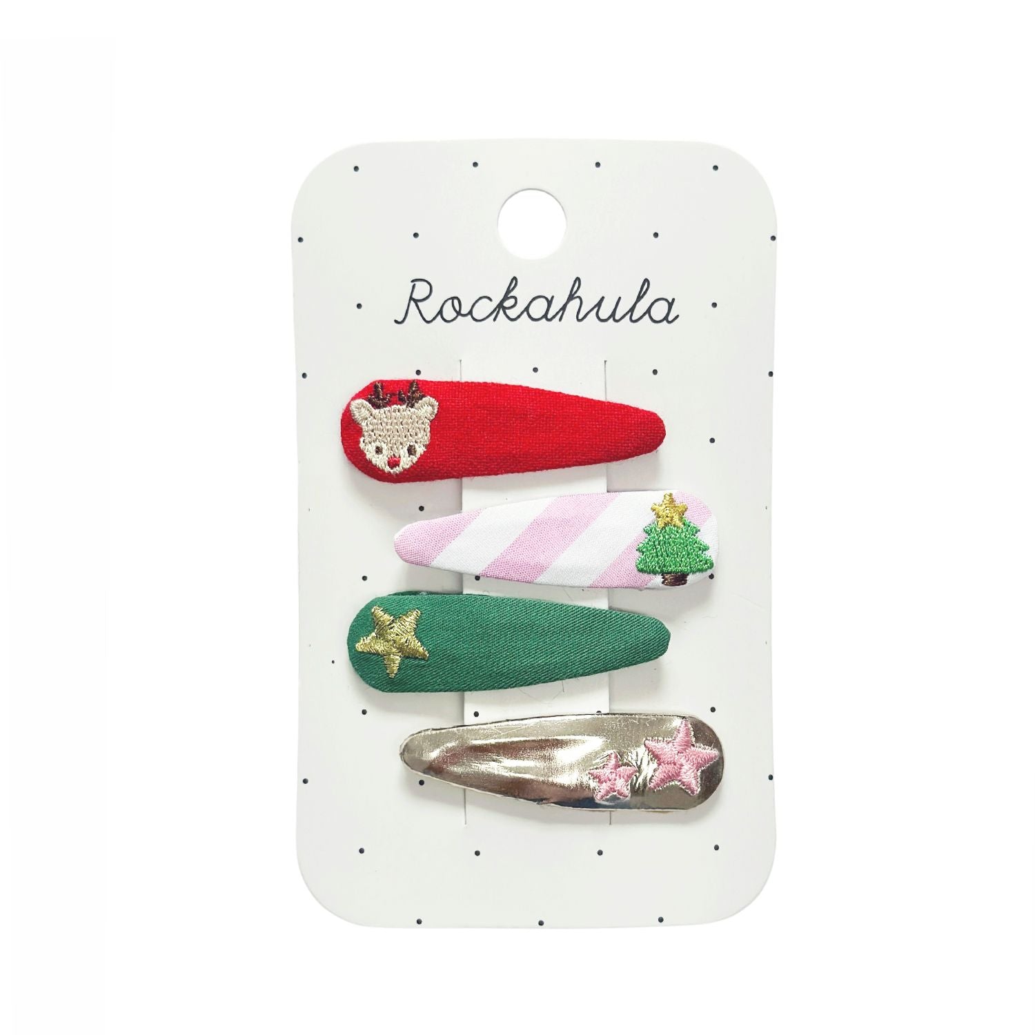 Christmas Embroidered Clips