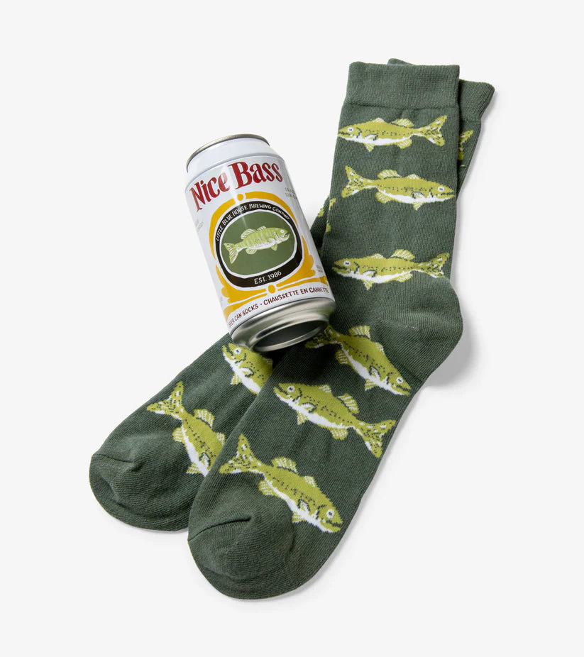 Nice Bass Men's Beer Can Socks